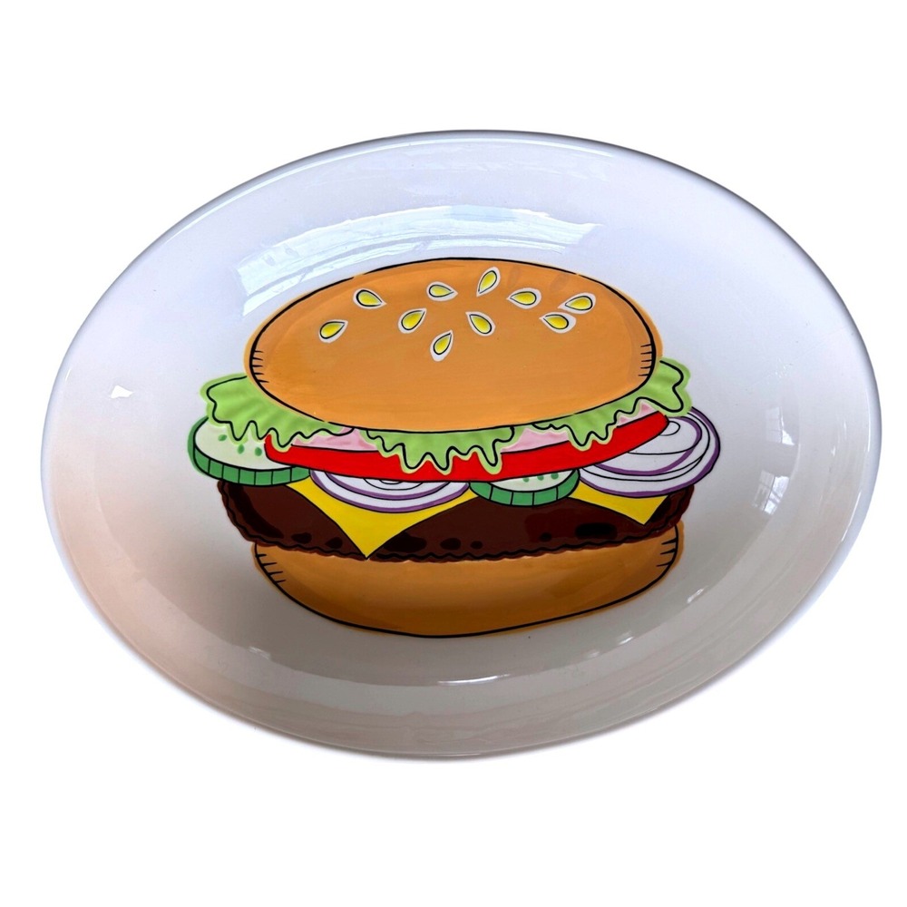 Rare‎ Hallmark Embossed Hamburger Serving Bowl